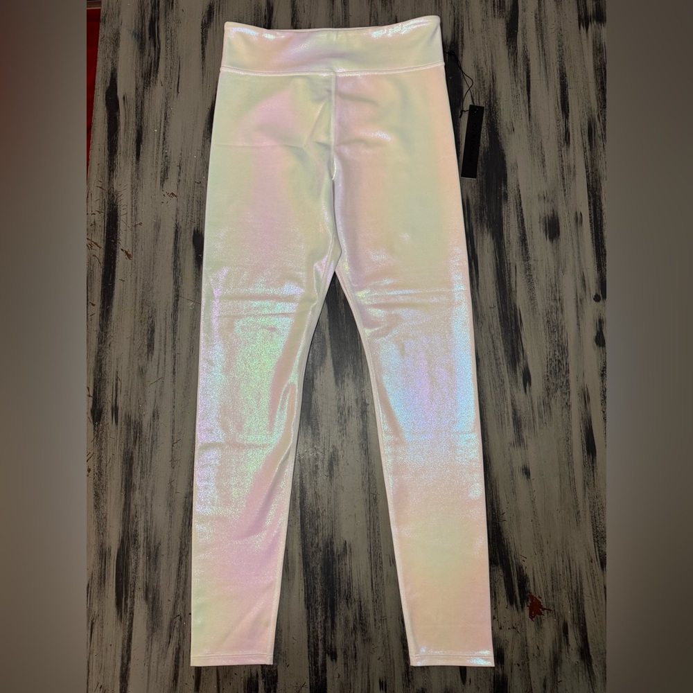 Carbon38 Shimmering White Leggings New with Tags - Picture 3 of 9
